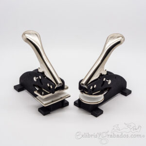 Sello en seco Palanca sobremesa acero negra