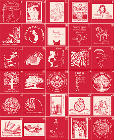 Marcapáginas aluminio rojo