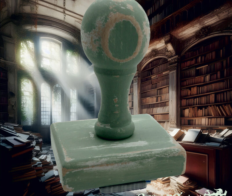 Sello Ex Libris artesanal con Maderas Recicladas
